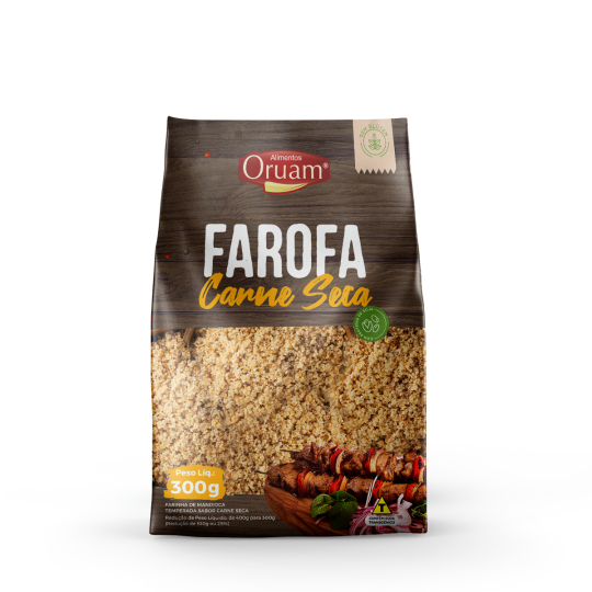 Farofa sabor Carne Seca 300g